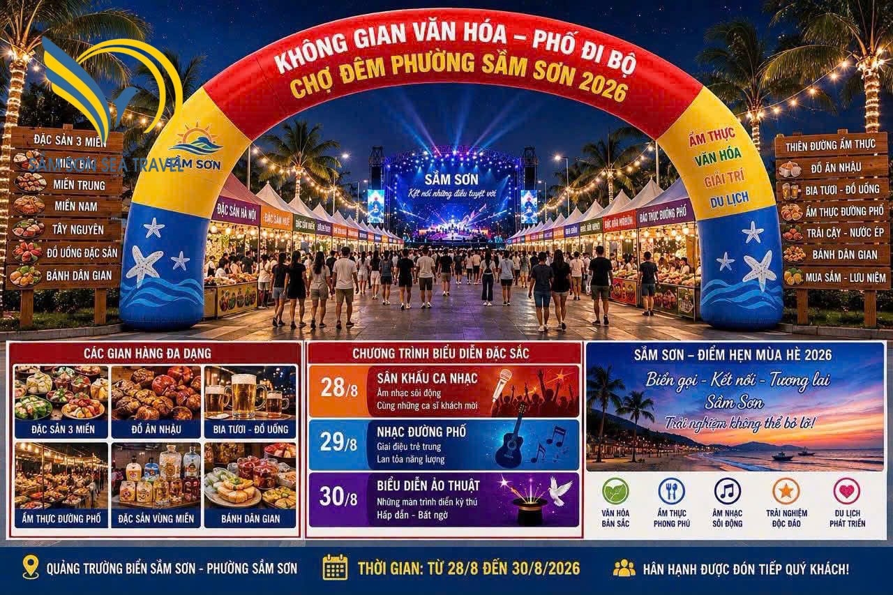 Điểm Danh Sự Kiện Sầm Sơn 2/9/2026 Tại Quảng Trường Biển & Kinh Nghiệm Nghỉ Dưỡng FLC